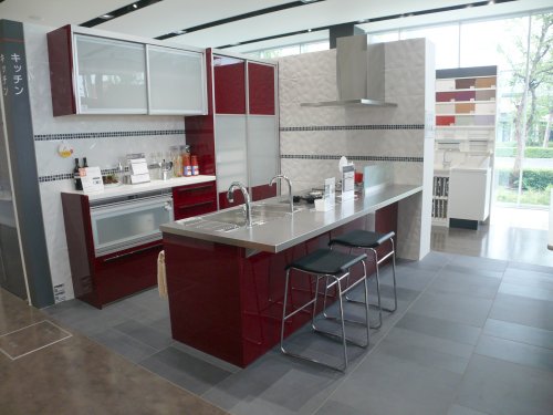 カウンター式キッチンの例